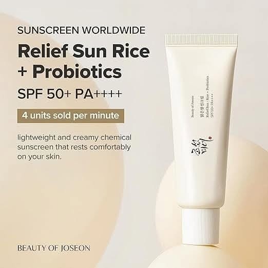 Beauty Of Joseon Relief Sun: Rice + Probiotics SPF 50+ PA++++ (50ml)